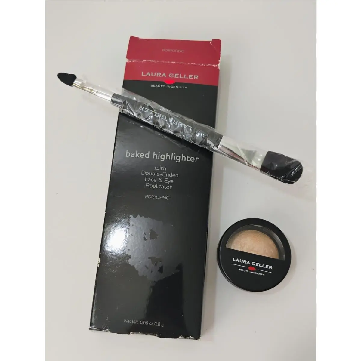 Laura Geller Baked Highlighter 4722 Portofino 1.8 g w/ Applicator Dec