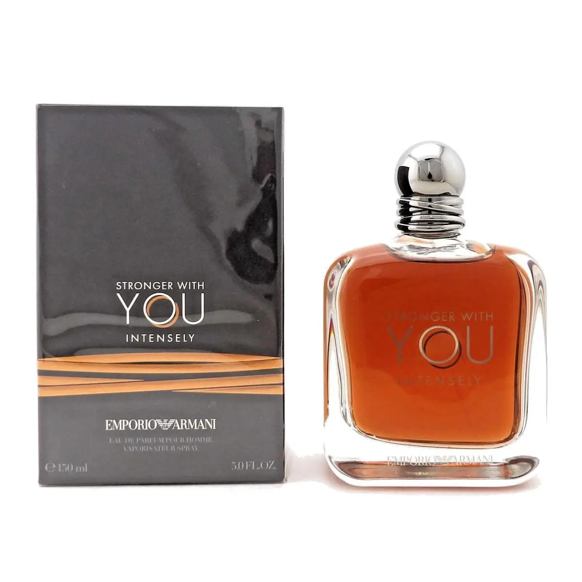 Emporio Armani Stronger with You Intensely 5.0 Oz. Edp Spray For Men. Box