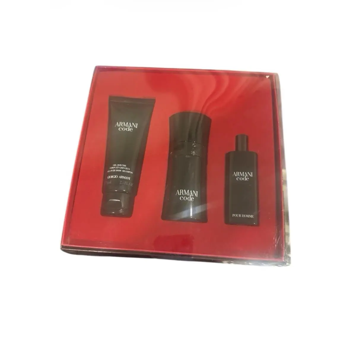 Giorgio Armani Armani Code 3 Piece Set Edt Spray For Men 1.7 Oz/ 0.5 Oz/sampoo