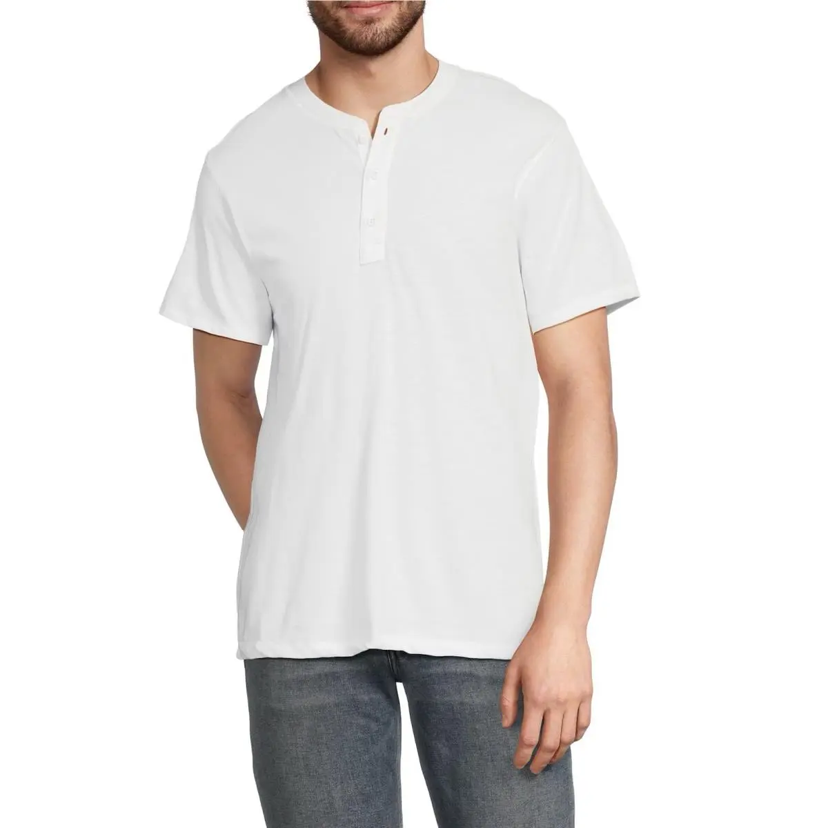 Rag Bone Classic Slub Jersey Henley In White Size: Xxl by Rag & Bone