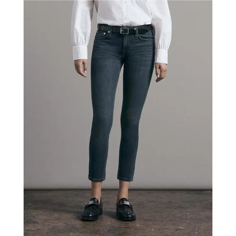 Rag Bone Women s Cate Mid-rise Ankle Skinny Jeans in Dekalb-size 25