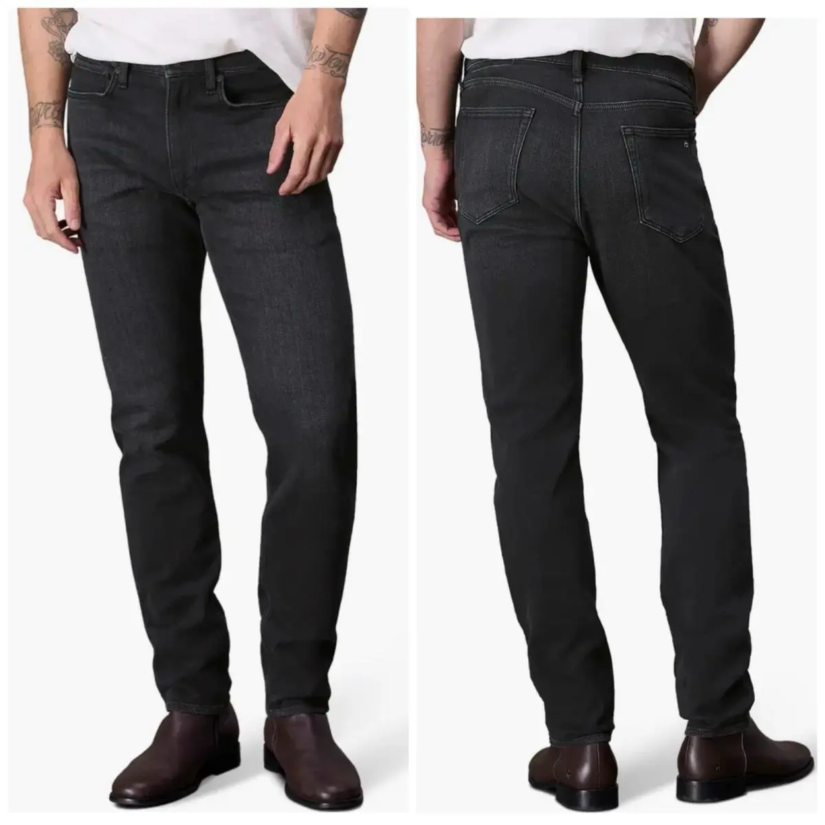Rag Bone Men`s Fit 2 Stride Jeans In Washed Black Size: 30x32