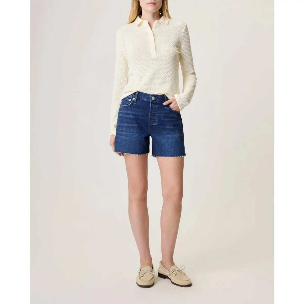 Rag Bone Retro Cut Off Denim Shorts In Nikita Size: 26