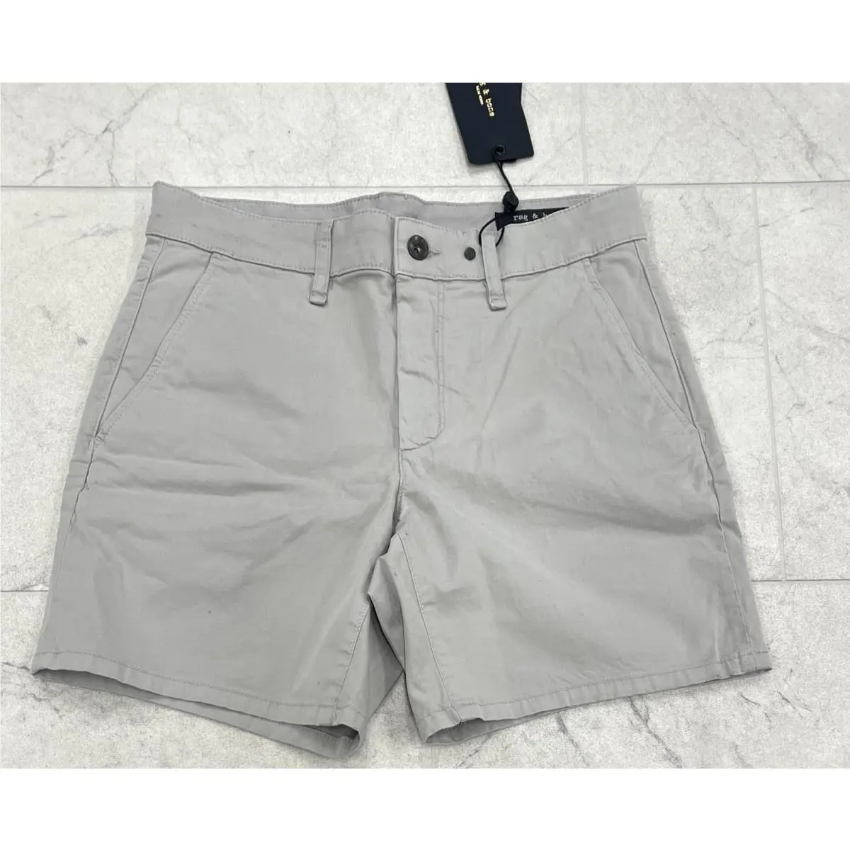 Rag Bone Standard Chino Short In Natural Gray Size: 29