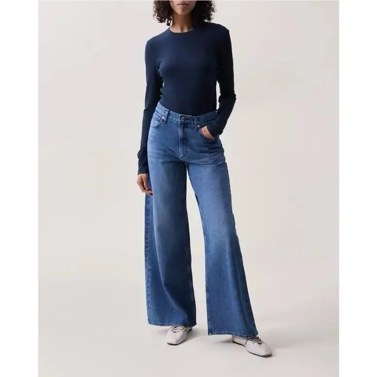Rag Bone Serena High Rise Full Length Jeans In Polk Size: 24