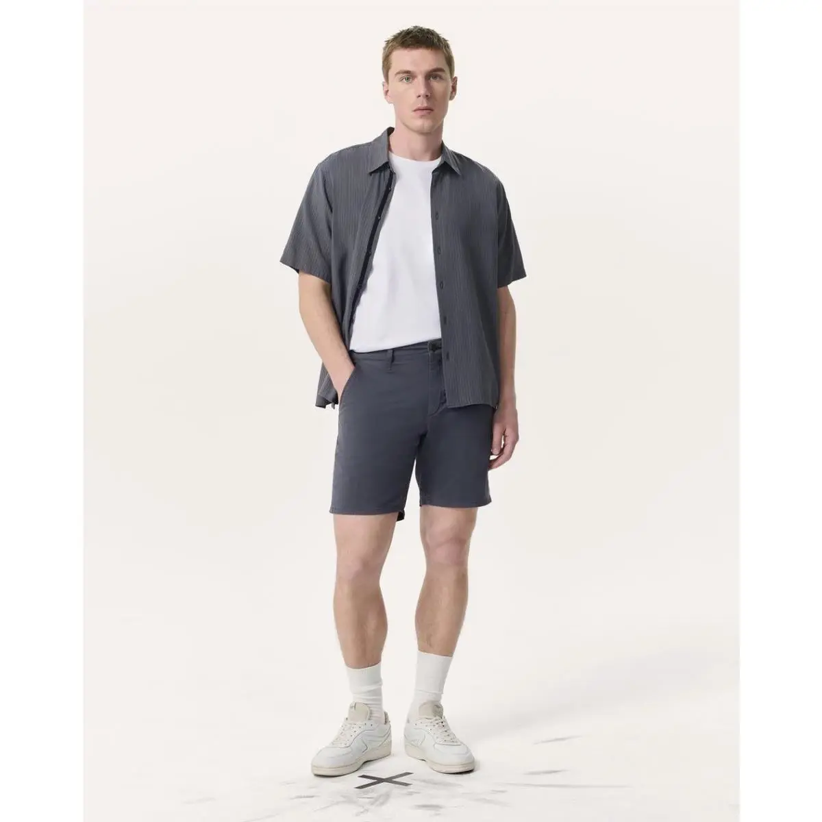 Rag Bone Standard Chino Short In Ink Blue Size:34