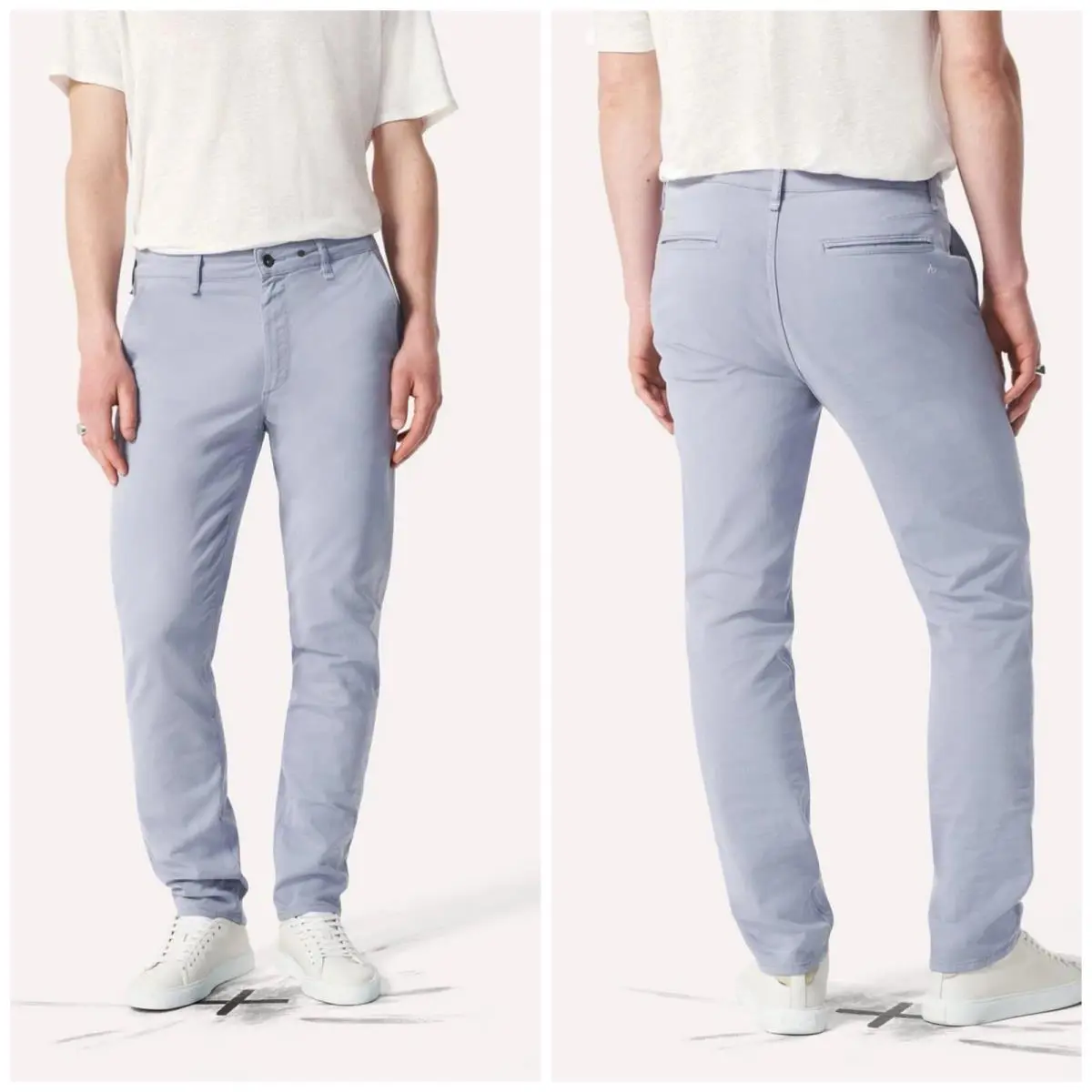 Rag Bone Men`s Fit 2 Stretch Twill Chino In Sky Blue Size: 34