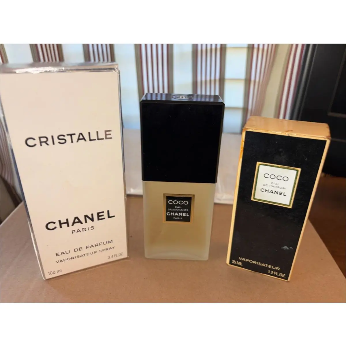 Lot Vintage Chanel Coco Cristalle Parfum Perfume Sprays 3.4 2.5 1.2 Oz