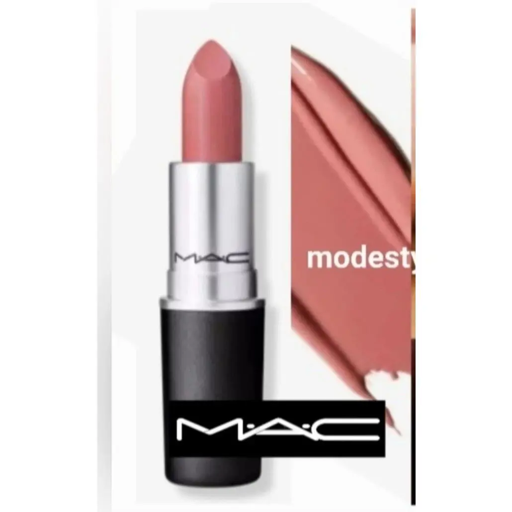 Mac Cremesheen Lipstick Lip Stick Modesty 213 Medium Pink Beige Box