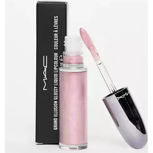 Mac Party Sparkle Grand Illusion Liquid Lipcolour Pink Pearly Metallic FS BX