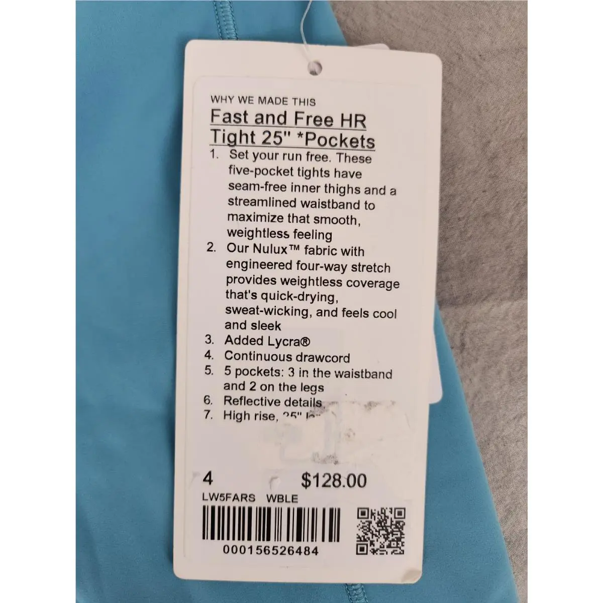 Lululemon clothing - Washed Blue 2