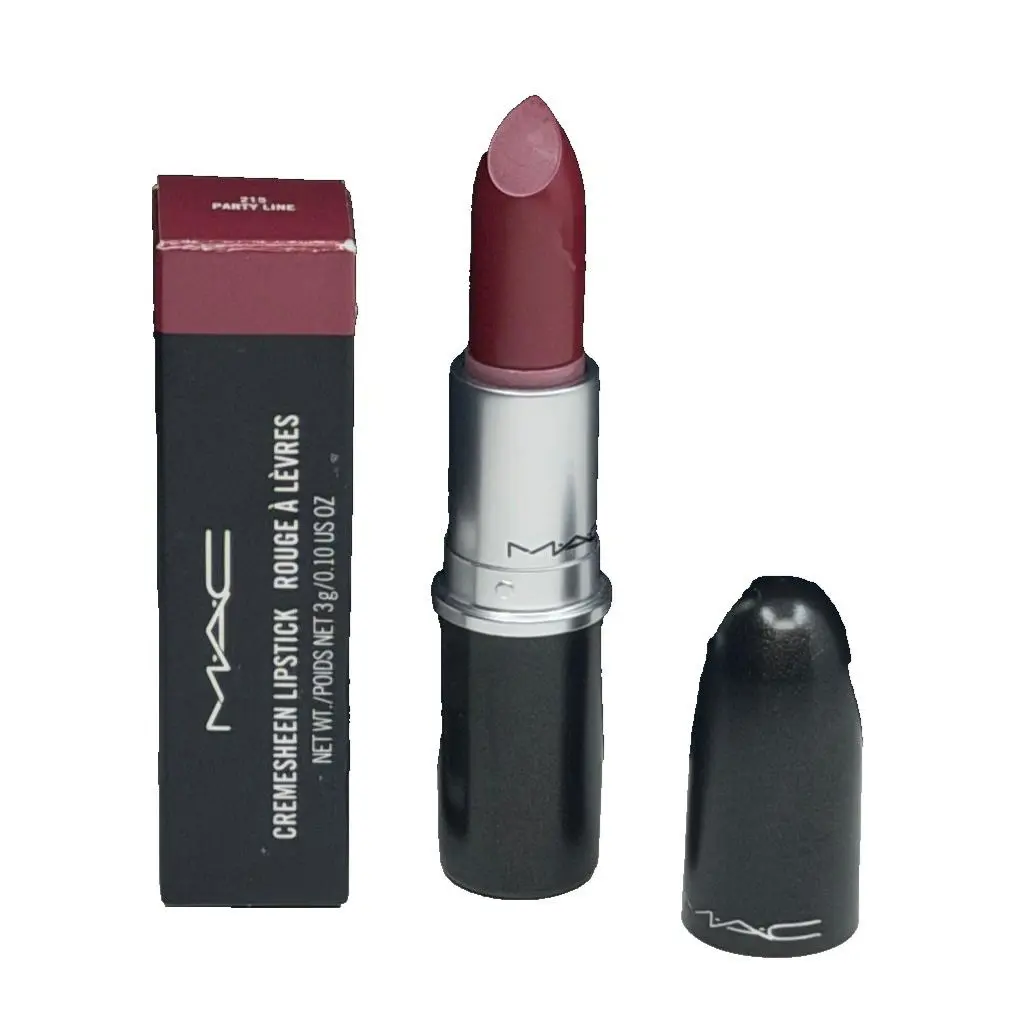 Mac 215 Party Line Cremesheen Lipstick 0.10 oz/3g Check Description