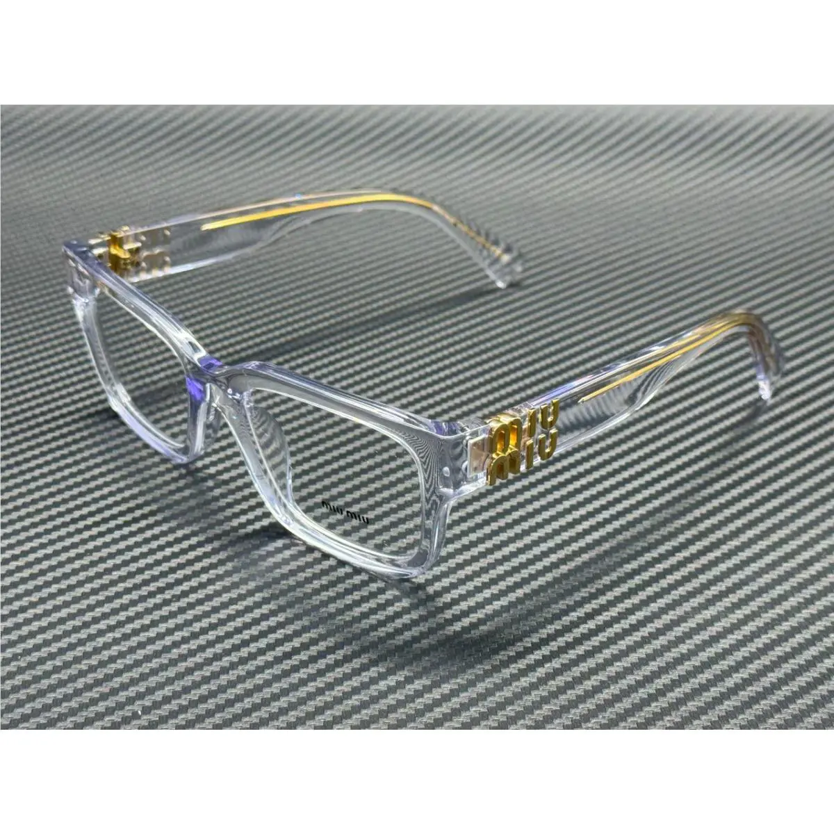Miu Miu MU 02YV 15Z1O1 Transparent Women`s 53 mm Eyeglasses