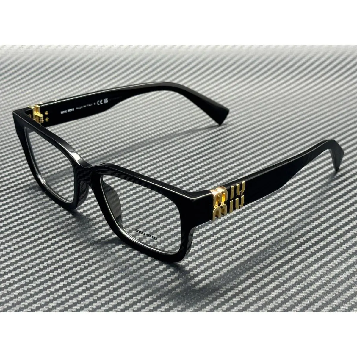 Miu Miu MU 02YV 16K1O1 Black Women`s 53 mm Eyeglasses