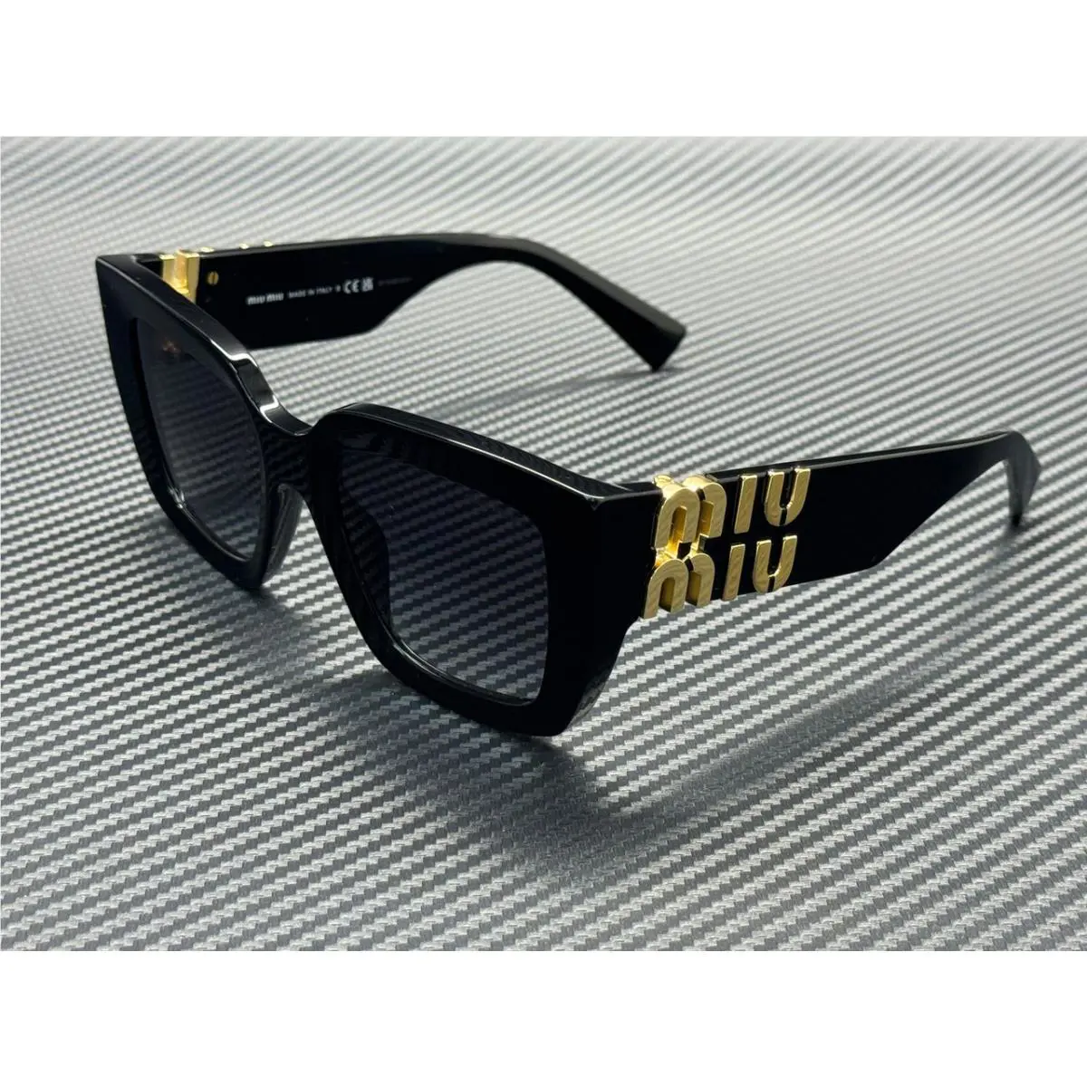 Miu Miu MU B05S 16K90A Black Grey Gradient Women`s 51 mm Sunglasses