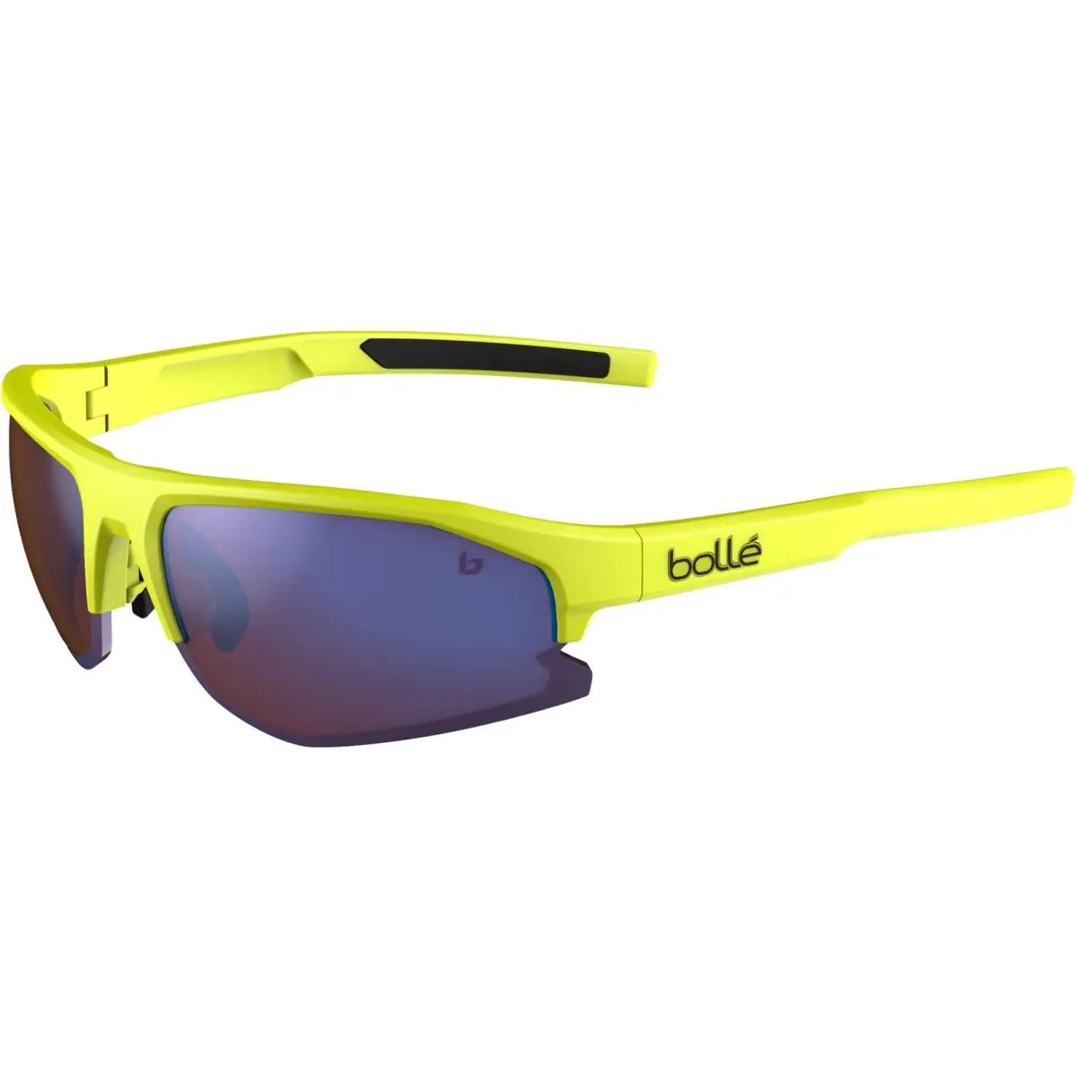 Bolle Bolt 2.0 Acid Yellow Matte Semi-rimless Wrap Sunglasses BS003013 - Taiwan
