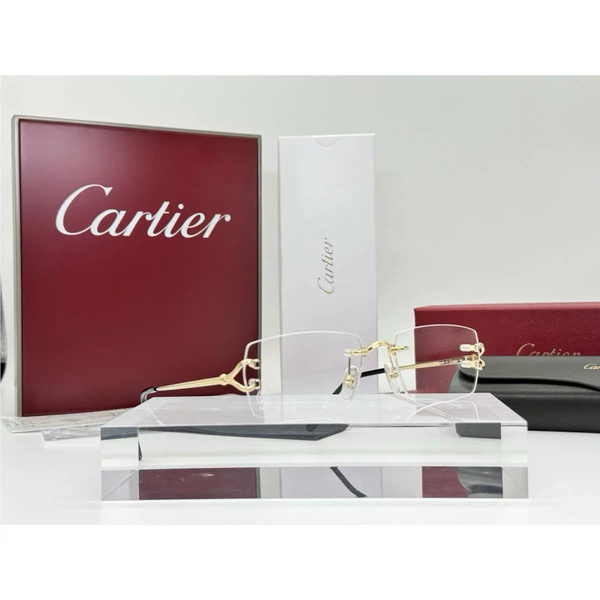 Cartier Rimless C Decor Gold Ref. CT0563O Frames