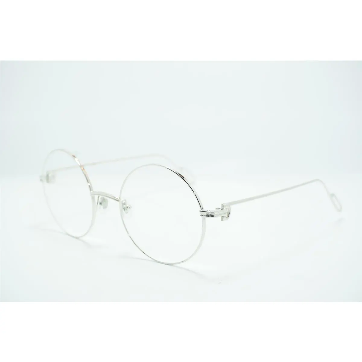 Cartier CT01580 003 Eyeglasses Frame 51-21 140 Platinum Transparen