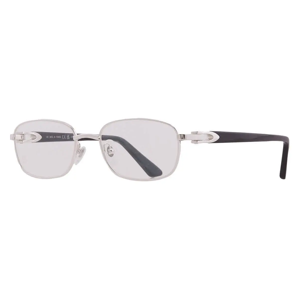 Cartier C Decor Demo Rectangular Ladies Eyeglasses CT0368O 001 52 CT0368O 001 52