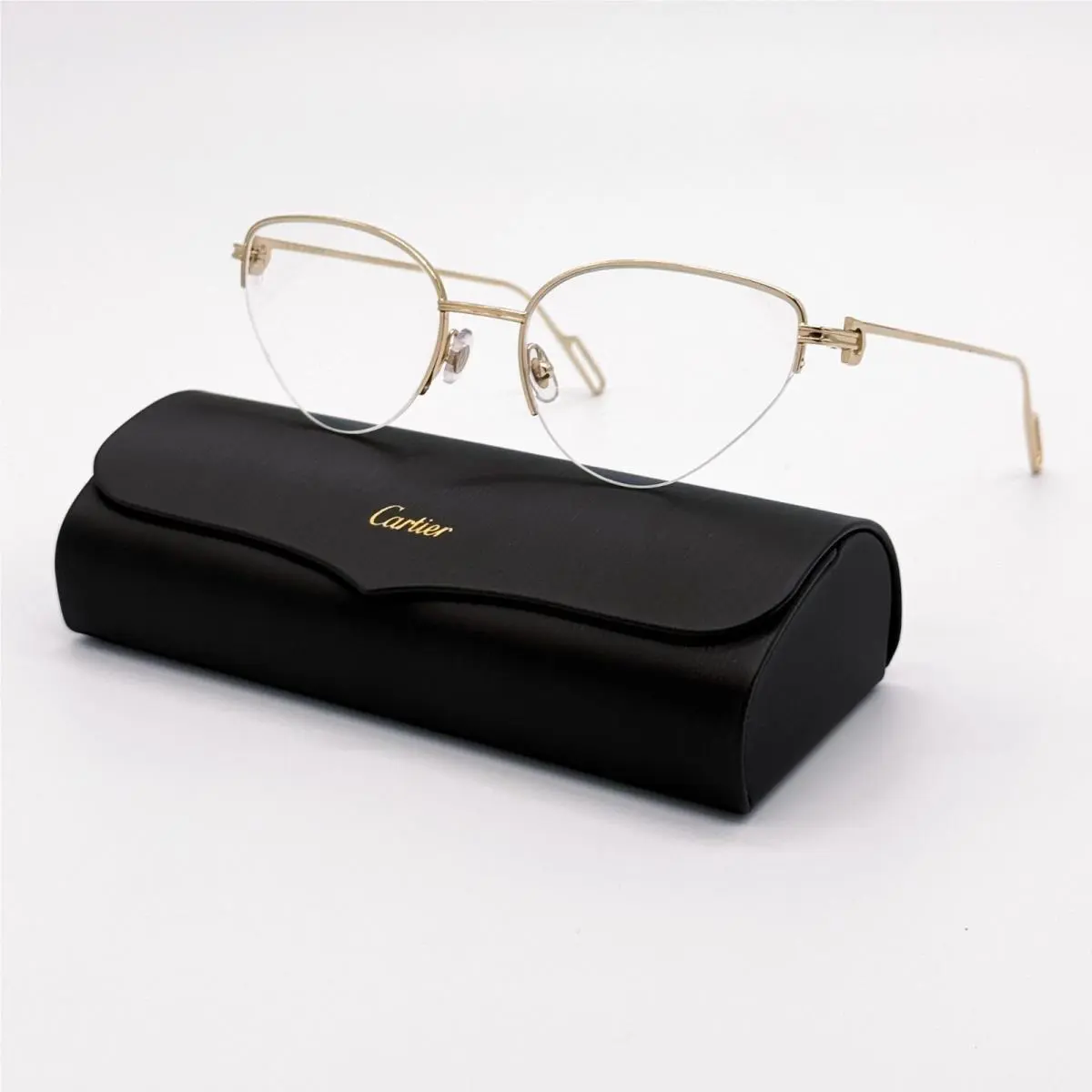Cartier CT0157O 002 Gold Women Eyeglasses Cartier