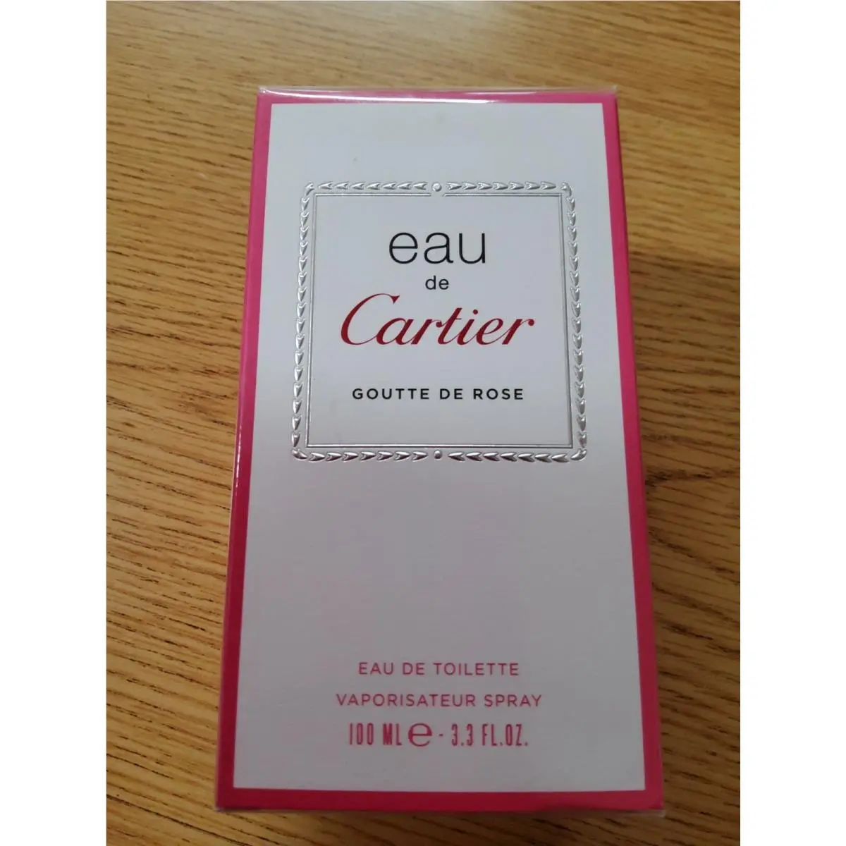 Eau De Cartier-goutte DE Rose 3.3oz Edt Spray Celofon Rare