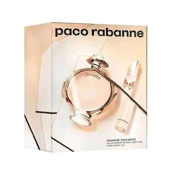 Paco Rabanne Olympea 2.7 Edp Spray + .68 Travel Spray Womens Set