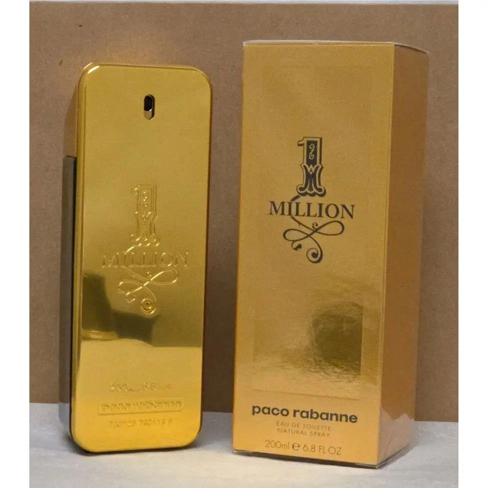 1 Million Paco Rabanne 200ML 6.8.OZ Eau DE Toilette Spray Men`s