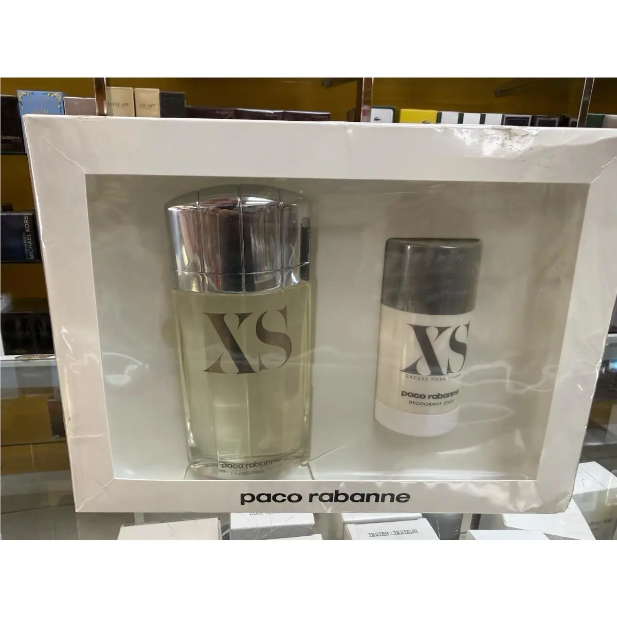 XS Paco Rabanne Men Set 3.4 oz Edt Spray + 2.2 oz Deodorant Stick