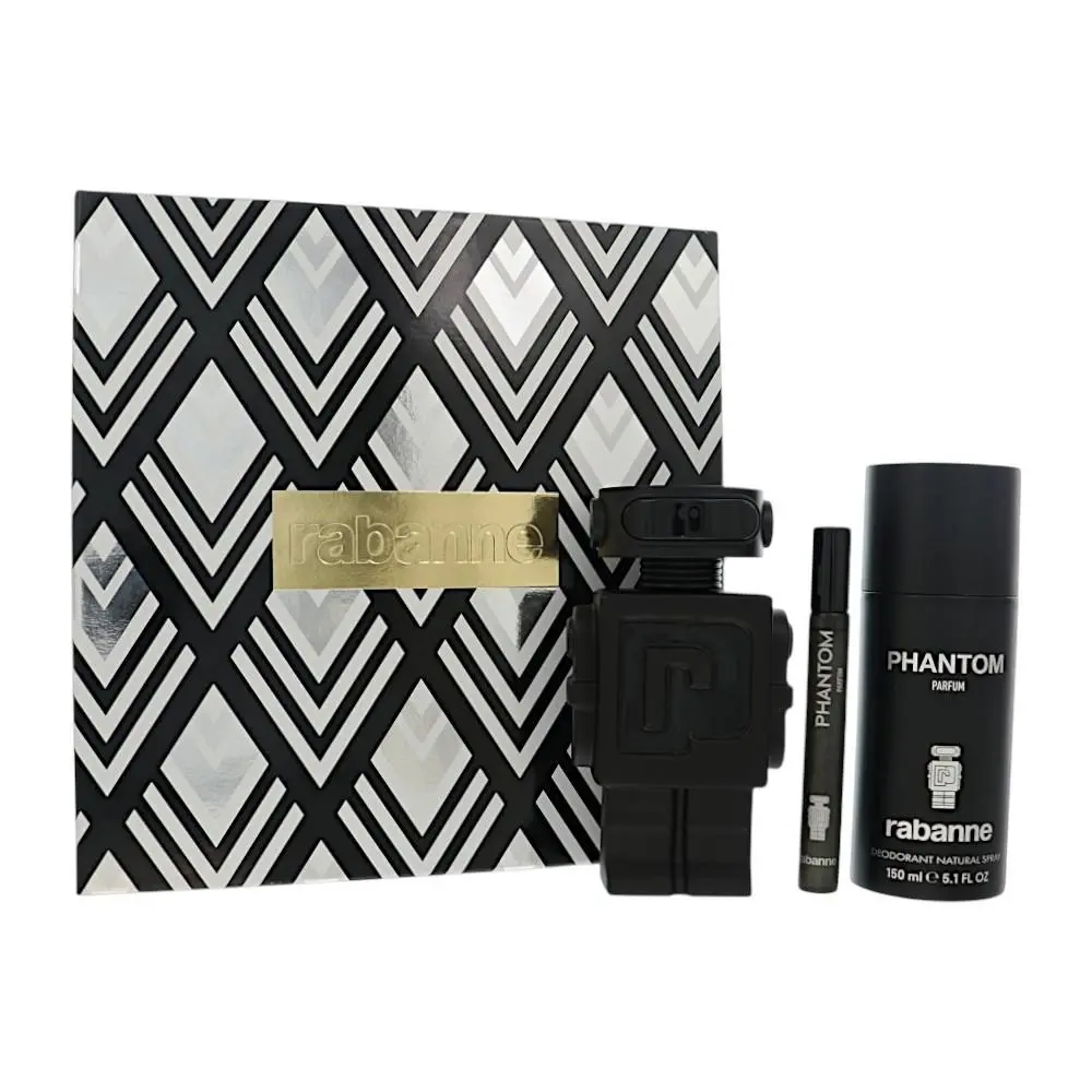 Phantom  Gift Set For Men 3 Piece Gift Set For Men by Paco Rabanne