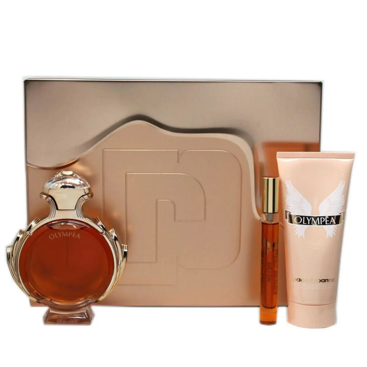 Paco Rabanne Olympea 3 Piece Gift Set Eau DE Parfum Spray 80 ML/2.7 Fl.oz