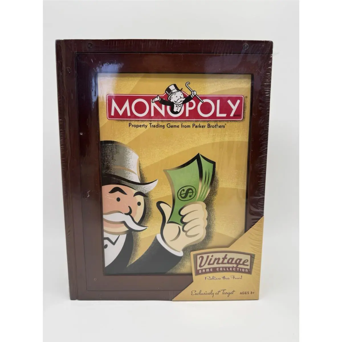 2005 Monopoly Wood Bookshelf Game by Hasbro - Target Exclusive