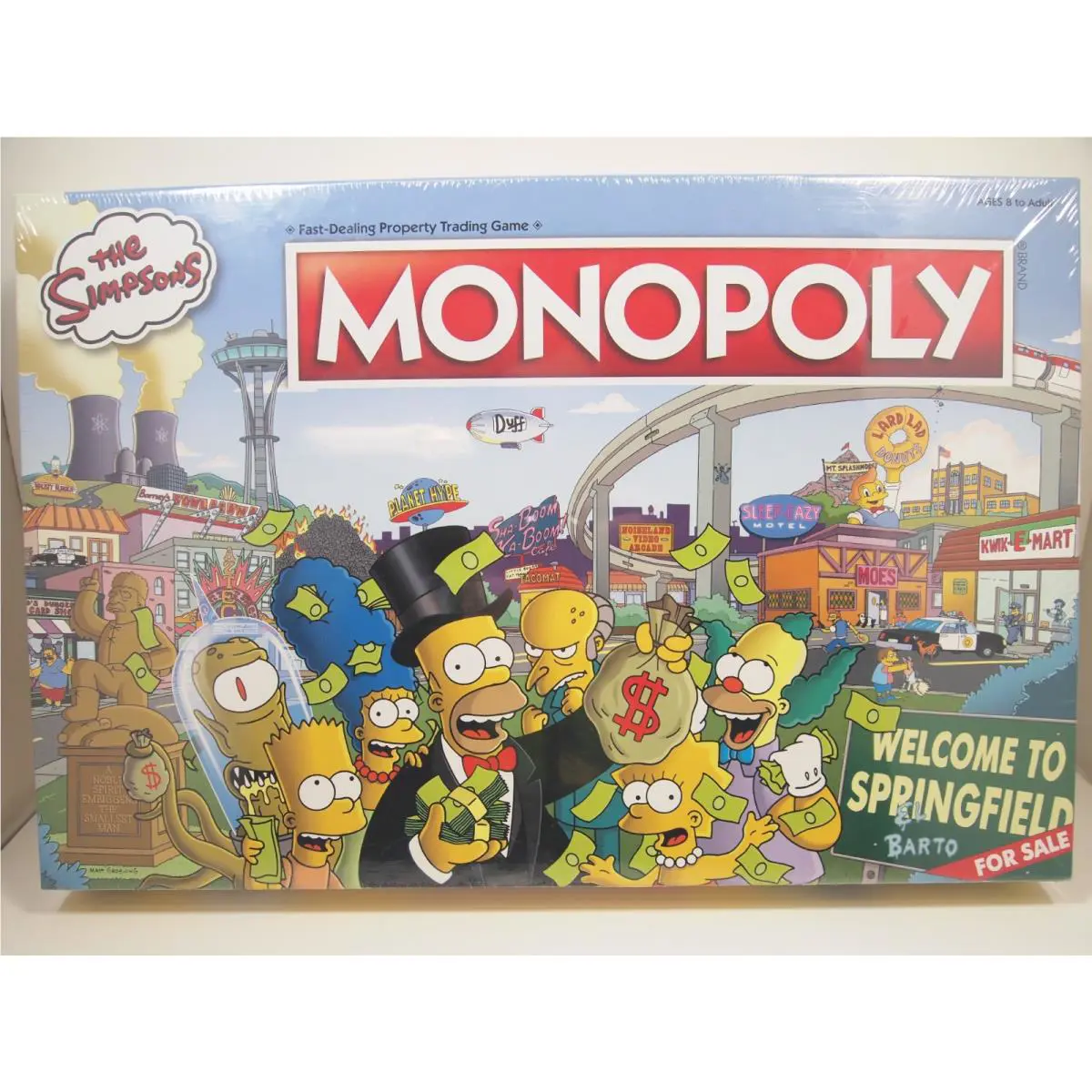 The Simpsons Monopoly Board Game Welcome to Springfield