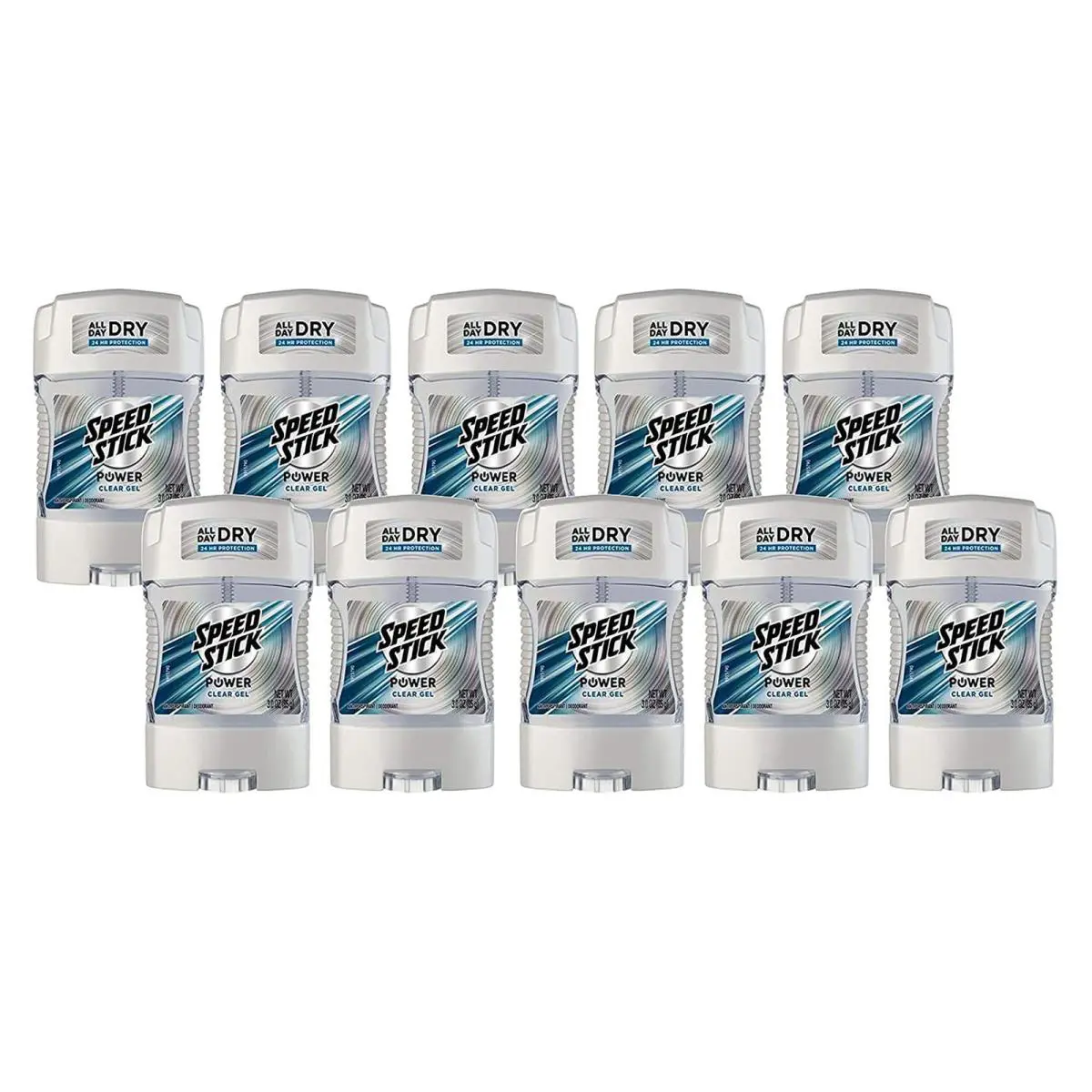 Speed Stick Anti-perspirant Deodorant Power Gel 3 Ounce Pack of 10