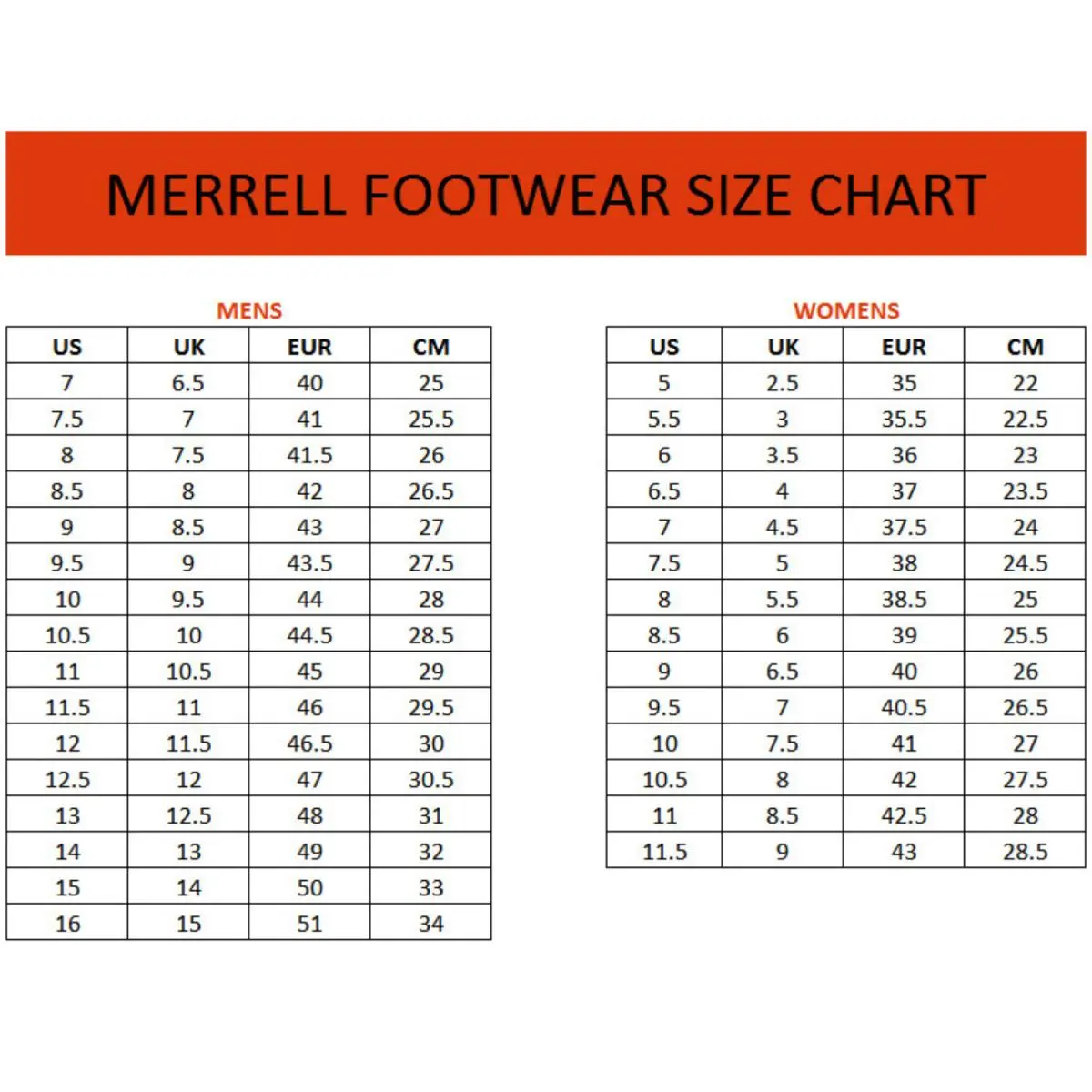 Merrell shoes - Granite 6