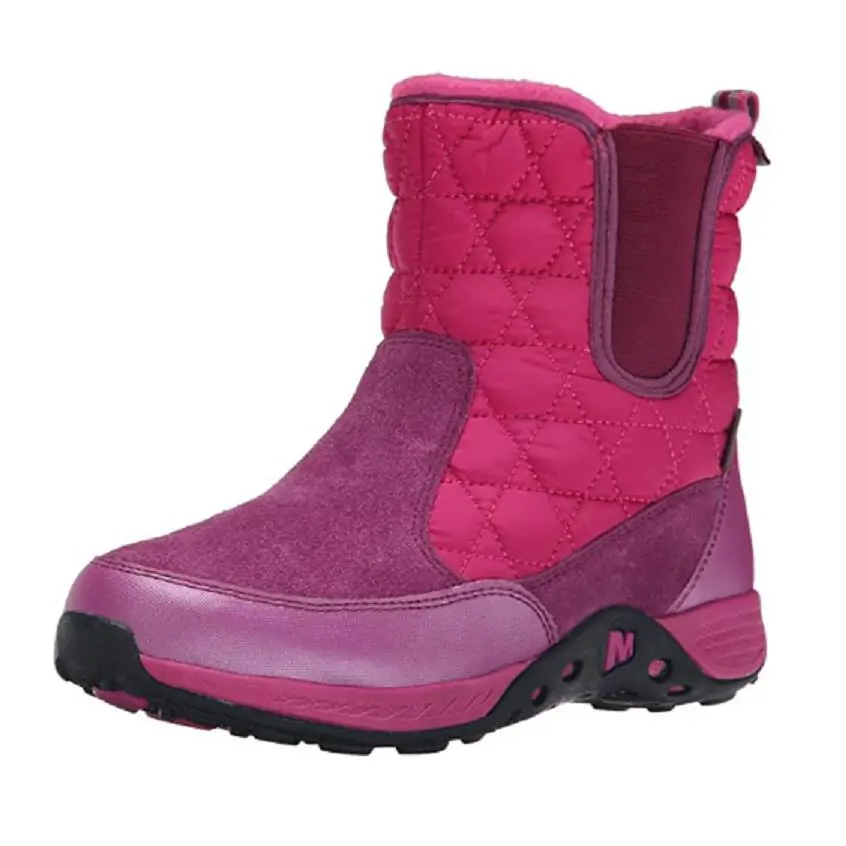 Merrell Kids Jungle Moc 2 Waterproof Quilted Boot Pink MC54391