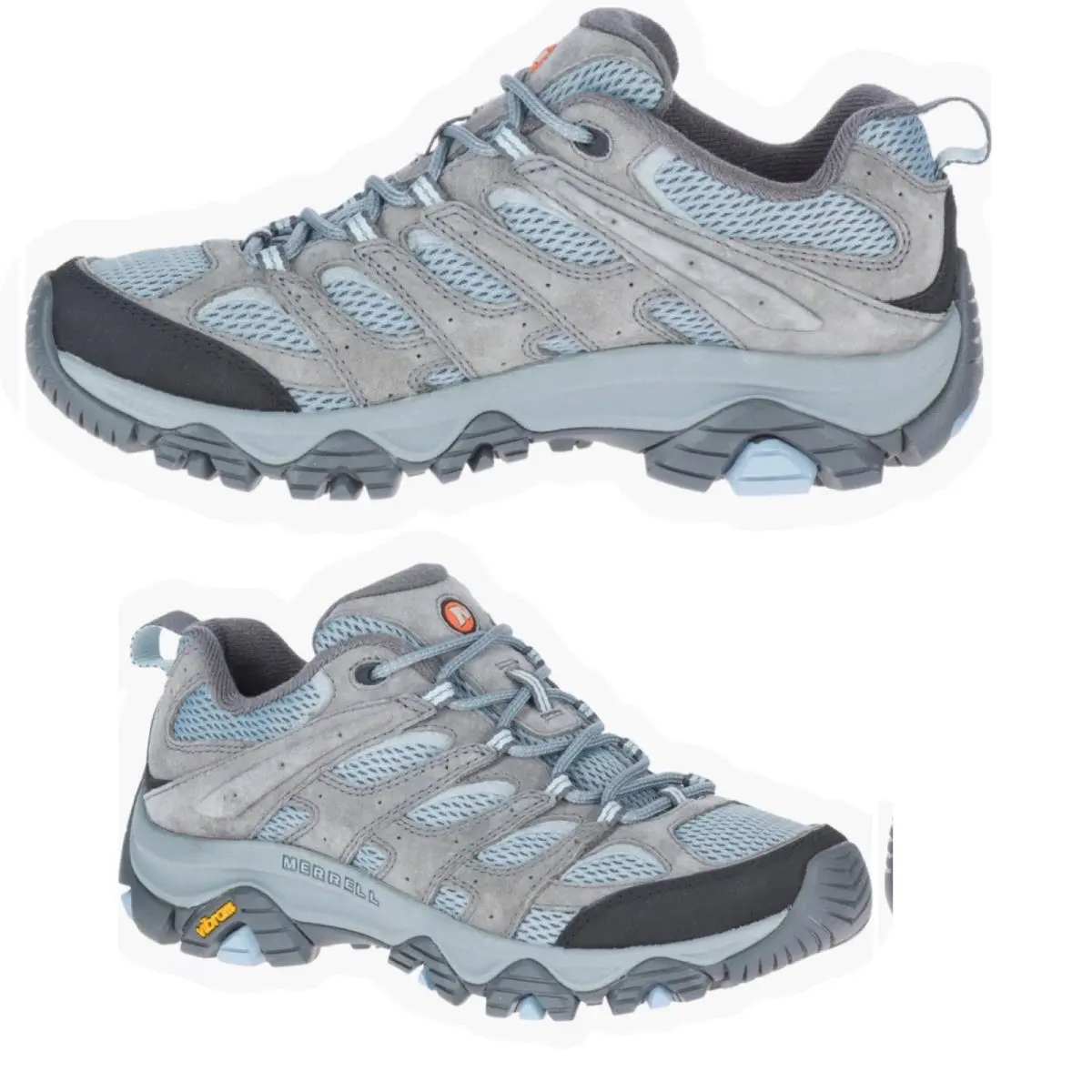 Merrell Moab 3 Hiking Shoes Altitude Gray Blue Women Size 8