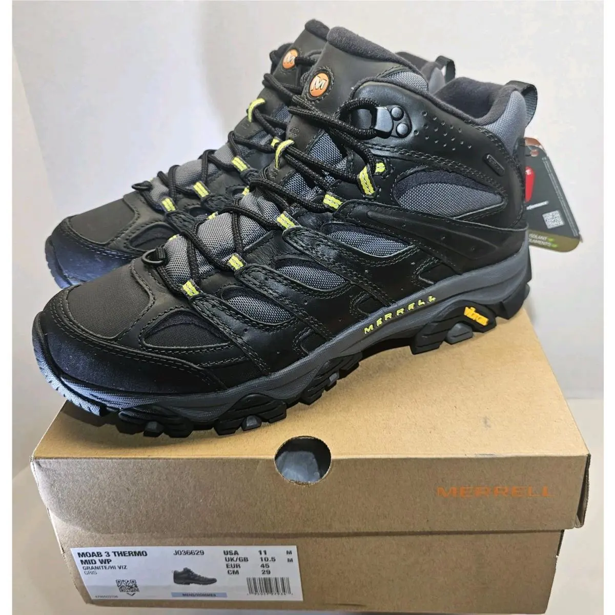 Merrell shoes - J036629 - J036629 - Granite/Hi Viz Gris 0