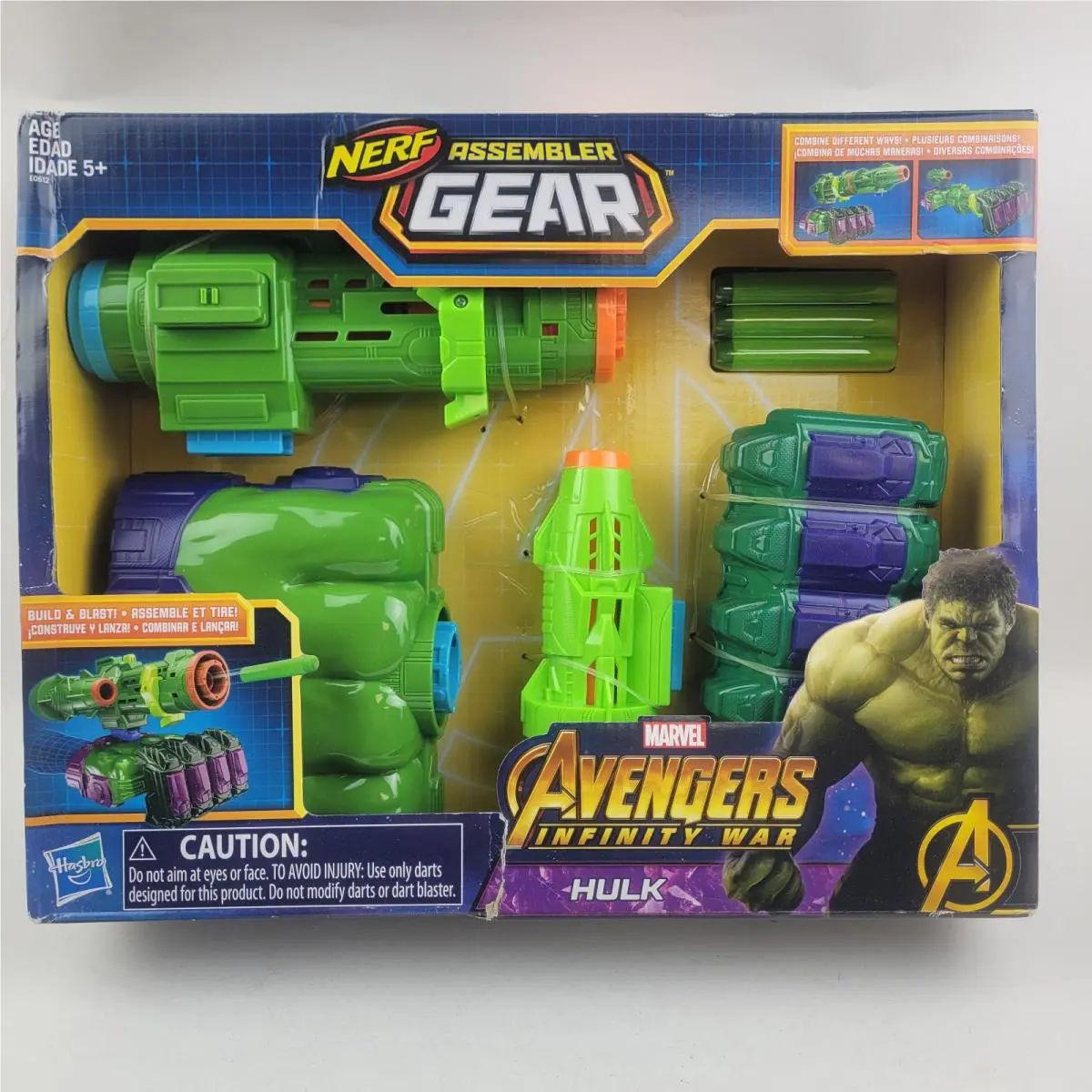 Hasbro Nerf Assembler Gear Marvel Avengers Infinity War Hulk E0612 Rare