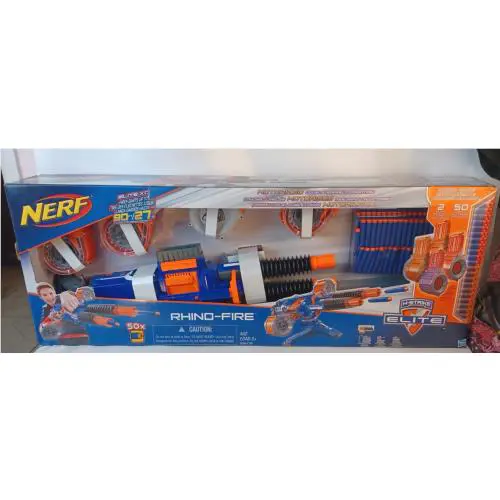 Nerf Rhino-fire N-strike Elite Blaster B3479 Rare
