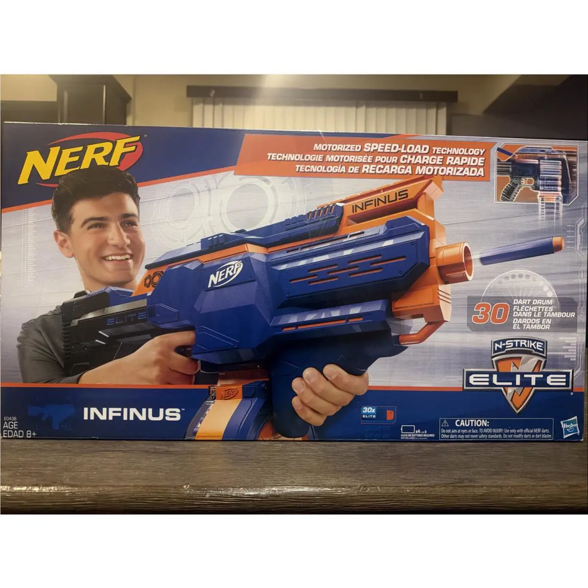Nerf N-strike Elite Infinus Motorized Speed-load Technology Blaster Toy