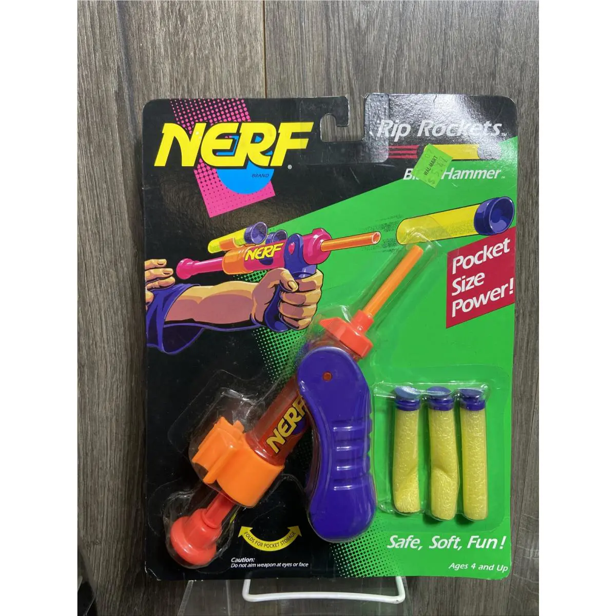 Vtg 1993 Nerf Blast Hammer Rip Rockets Series Rare Nos