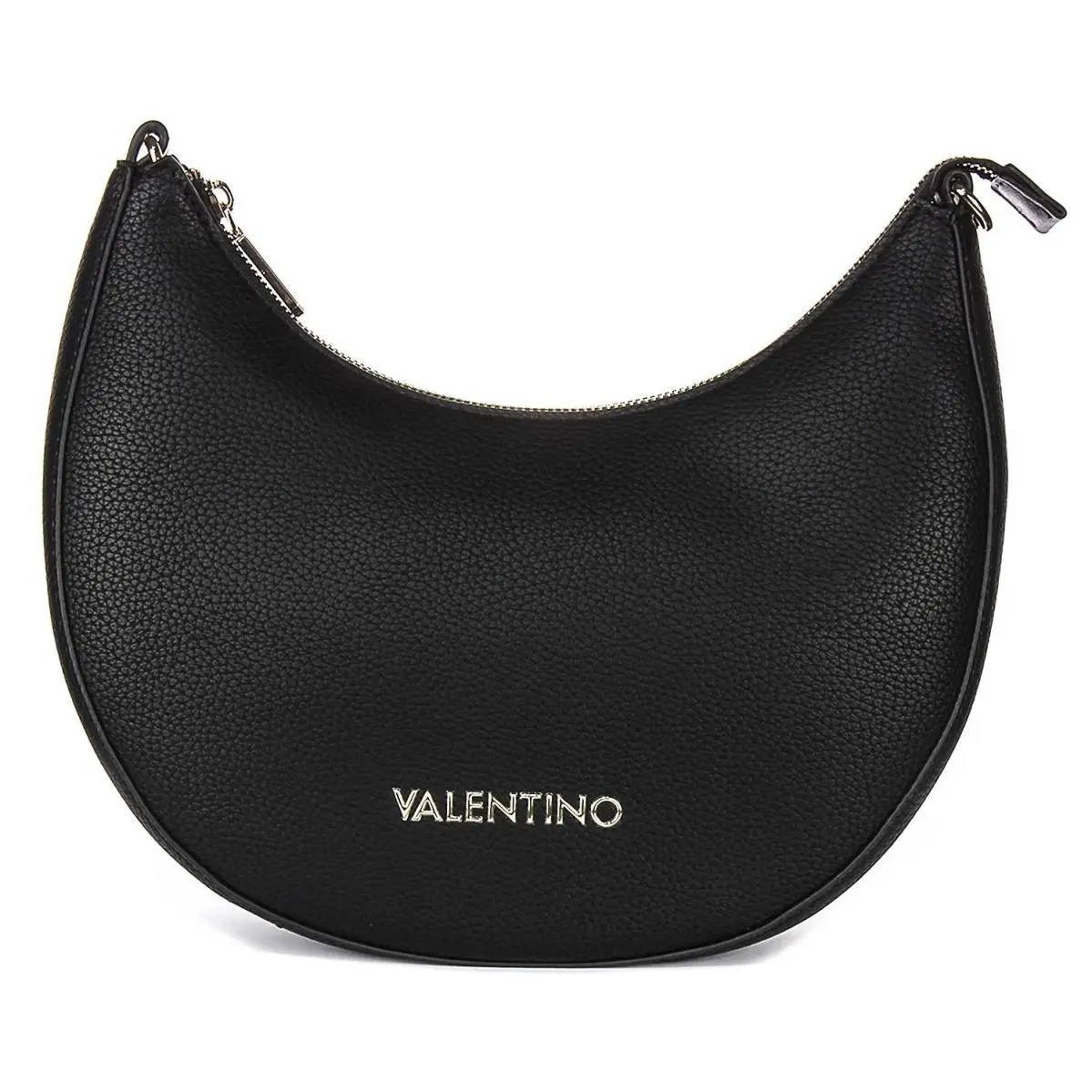 Valentino Alexia Hobo Soft PU Leather Shoulder Womens Bag In Black