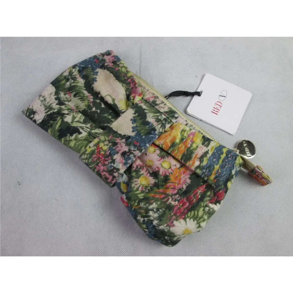 Red Valentino Prato Meadow Borse Floral Linen Clutch Bag Italy