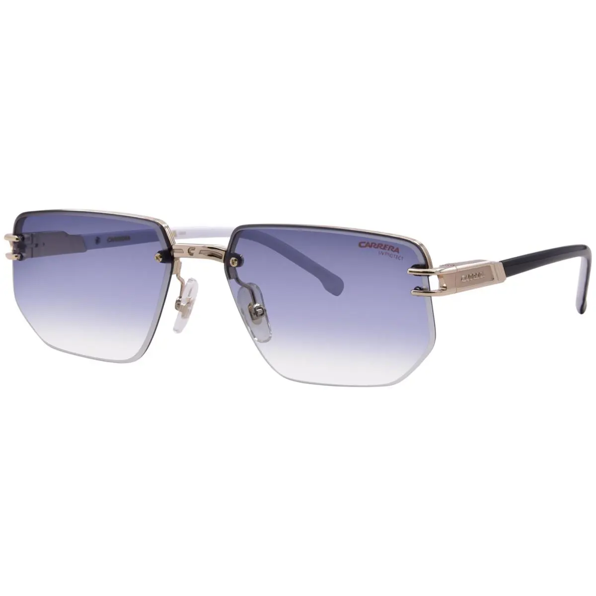 Carrera 1070/S Rhl Sunglasses Men`s Gold/black/dark Grey Shaded Lenses 60mm