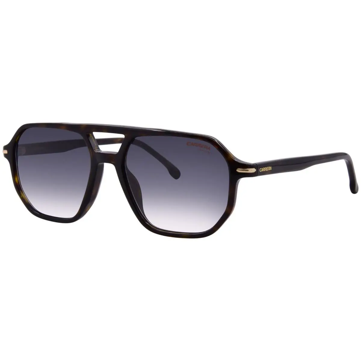Carrera 341/S 21K Sunglasses Men`s Havana/gold/green Gradient Rectangle 54mm