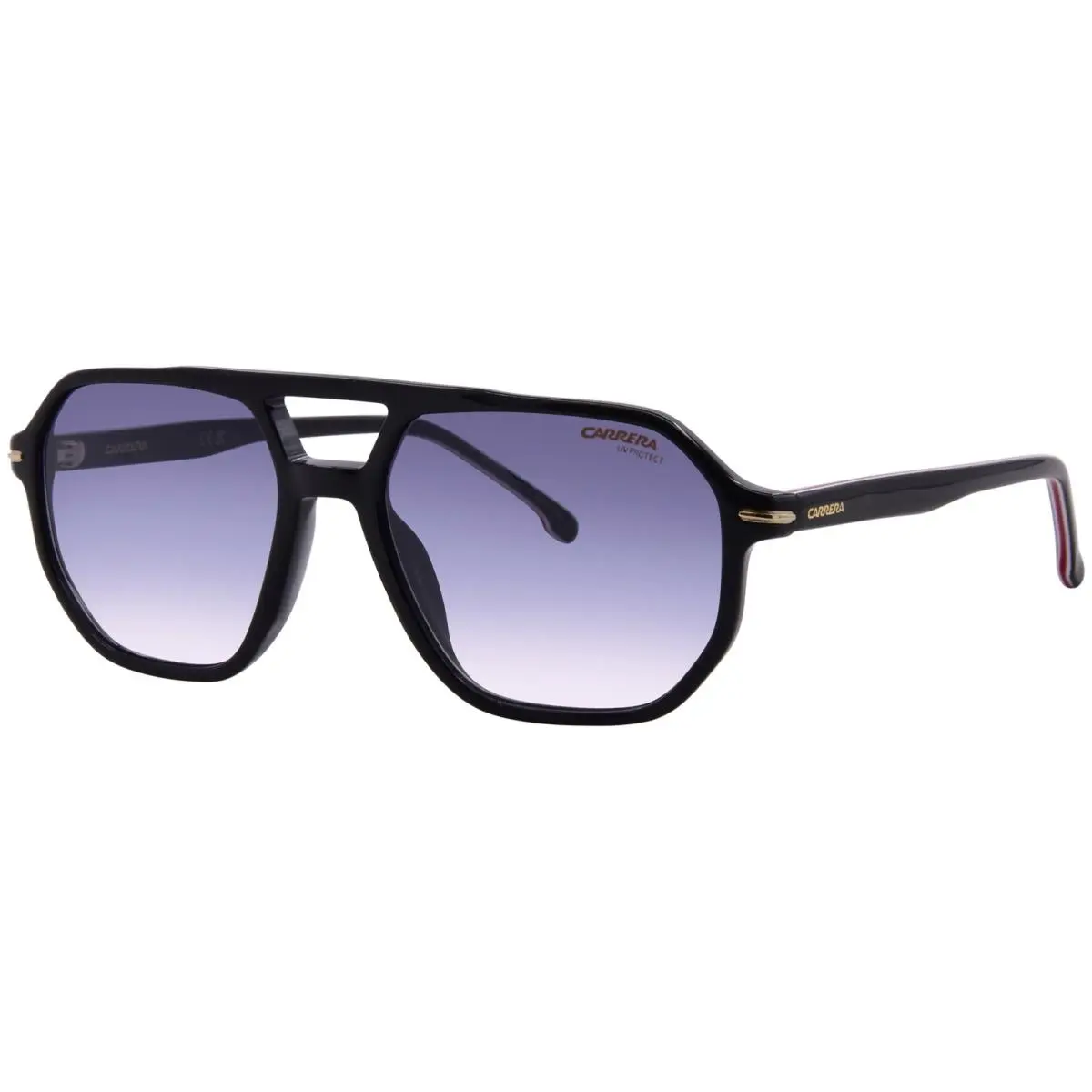 Carrera 341/S 21K Sunglasses Men`s Havana/gold/green Gradient Rectangle 54mm