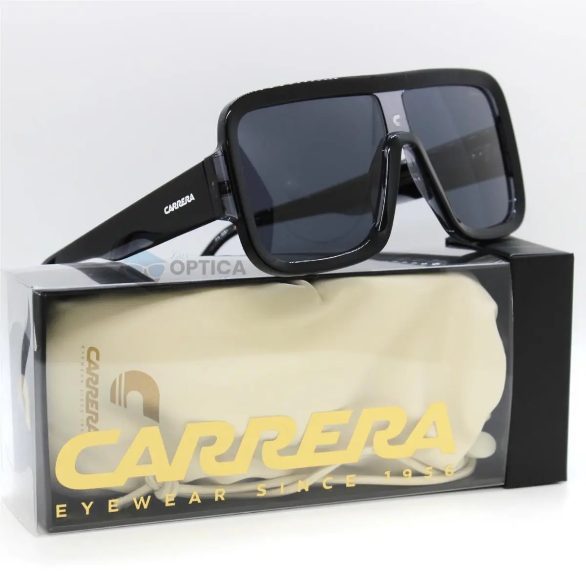 Carrera Flaglab 14 Oversized Festival Sunglasses Dark Gray Black Uih