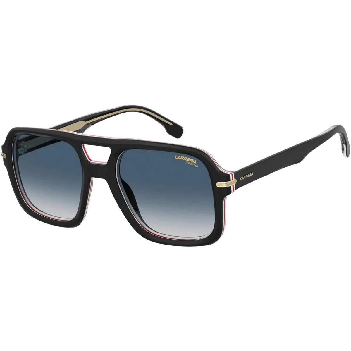 Men`s Double Bridge Navigator Sunglasses w/ Gradient Lens CA317S 0M4P 08 by Carrera