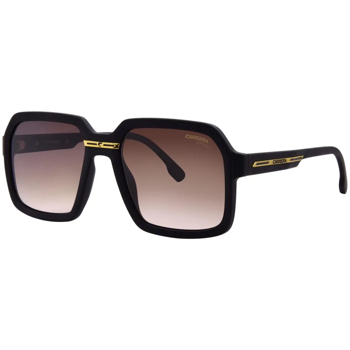 Carrera Victory C-08/S 003 Sunglasses Men`s Matte Black/black/brown/green 56mm - Frame: Black, Lens: Brown