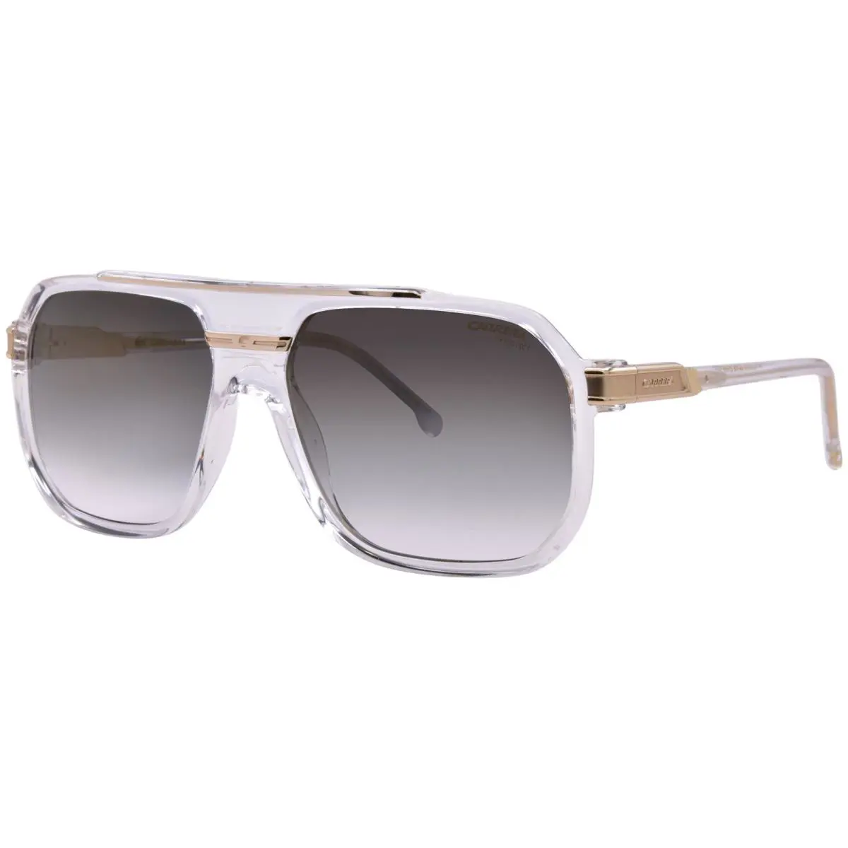 Carrera 1077/S Rej Sunglasses Men`s Crystal/gold/green Gradient Gold Mirror 60mm